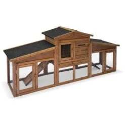 Clapier En Bois ANGORA Pour Lapin Et Autres Rongeurs. 4 Lapins. Cage à Lapin Avec Enclos. Espace Intérieur Et Extérieur. Poulailler