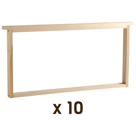 10 Cadres Montés Et Percés Pour Ruche Langstroth 1 10 Cadres Montés Et Percés Pour Ruche Langstroth