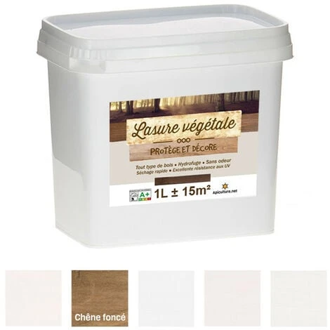 Lasure Végétale 1 Litre - Plusieurs Modèles Disponibles - Chêne Foncé 1 Lasure Végétale 1 Litre - Plusieurs Modèles Disponibles - Chêne Foncé