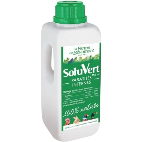 SoluVert 250 Ml Parasites Internes Poules, Volailles, Lapins 1 SoluVert 250 Ml Parasites Internes Poules, Volailles, Lapins