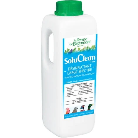 SoluClean 1 Litre Désinfectant Surpuissant à Base De Plantes 1 SoluClean 1 Litre Désinfectant Surpuissant à Base De Plantes