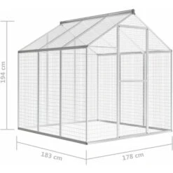 Volière D'extérieur Aluminium 183 X 178 X 194 Cm VidaXL -Trixie || Flamingo Soldes Magasin 11742108 5