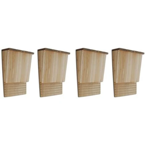 Maison Pou Chauve-souris 4 Pcs 22 X 12 X 34 Cm Bois VidaXL 1 Maison Pou Chauve-souris 4 Pcs 22 X 12 X 34 Cm Bois VidaXL