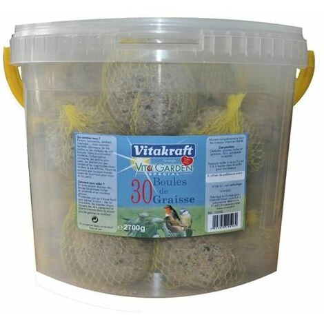 Vitakraft Seau De 30 Boules De Graisse 1 Vitakraft Seau De 30 Boules De Graisse
