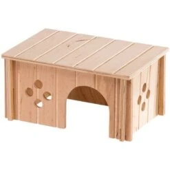 Ferplast SIN 4645 Maisonette Pour Cochons D'Inde En Bois FSC. Variante SIN 4645 - Mesures: 26 X 17.3 X H 13 Cm -