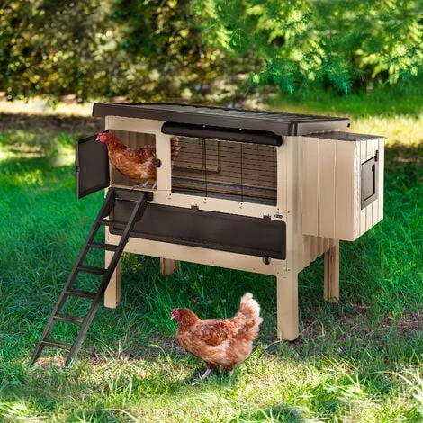 Ferplast HAPPY FARM 120 Maisonnette Pour Poules En Plastique. Variante HAPPY FARM 120 - Mesures: 140 X 139 X H 110 Cm - 3 Ferplast HAPPY FARM 120 Maisonnette Pour Poules En Plastique. Variante HAPPY FARM 120 - Mesures: 140 X 139 X H 110 Cm - – Image 3