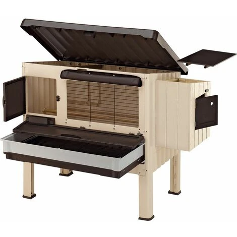 Ferplast HAPPY FARM 120 Maisonnette Pour Poules En Plastique. Variante HAPPY FARM 120 - Mesures: 140 X 139 X H 110 Cm - 4 Ferplast HAPPY FARM 120 Maisonnette Pour Poules En Plastique. Variante HAPPY FARM 120 - Mesures: 140 X 139 X H 110 Cm - – Image 4