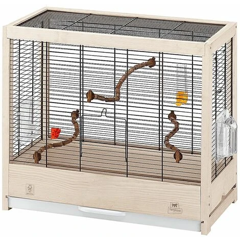 Ferplast GIULIETTA 4 Cage En Bois FSC Pour Canaris Et Oiseaux Exotiques. Variante GIULIETTA 4 - Mesures: 57 X 30 X H 50 Cm - 1 Ferplast GIULIETTA 4 Cage En Bois FSC Pour Canaris Et Oiseaux Exotiques. Variante GIULIETTA 4 - Mesures: 57 X 30 X H 50 Cm -
