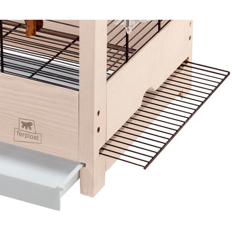 Ferplast GIULIETTA 4 Cage En Bois FSC Pour Canaris Et Oiseaux Exotiques. Variante GIULIETTA 4 - Mesures: 57 X 30 X H 50 Cm - 5 Ferplast GIULIETTA 4 Cage En Bois FSC Pour Canaris Et Oiseaux Exotiques. Variante GIULIETTA 4 - Mesures: 57 X 30 X H 50 Cm - – Image 5