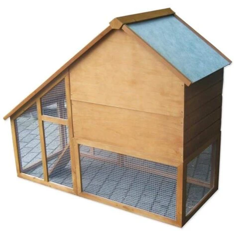 Bc-elec - 5663-0553 Cage Pour Lapin, Clapier En Bois Avec Porte Et Tiroir, 136 X 118 X 61cm 3 Bc-elec - 5663-0553 Cage Pour Lapin, Clapier En Bois Avec Porte Et Tiroir, 136 X 118 X 61cm – Image 3