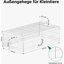 Parc Enclos Petits Animaux Domestiques 216 X 116 X 65 Cm Clôture Protection Solaire Verrouillable 7 Parc Enclos Petits Animaux Domestiques 216 X 116 X 65 Cm Clôture Protection Solaire Verrouillable -Trixie || Flamingo Soldes Magasin 14647839 3