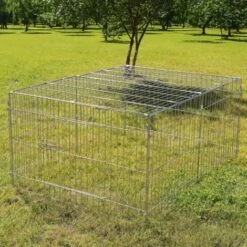 Parc Enclos Pour Petits Animaux Domestiques 122 X 95 X 58 Cm Clôture Avec Protection Solaire Cage -Trixie || Flamingo Soldes Magasin 14647855 3