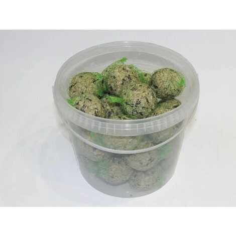 Westfalia Seau De 30 Boules à Graines Pour Oiseaux - 2.5 Kg 1 Westfalia Seau De 30 Boules à Graines Pour Oiseaux - 2.5 Kg