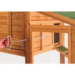 Poulailler Avec Nichoir & Enclos Bois D’épicéa 1720x660x1200 Mm Grillage Bac à Crottes Galvanisé 7 Poulailler Avec Nichoir & Enclos Bois D’épicéa 1720x660x1200 Mm Grillage Bac à Crottes Galvanisé -Trixie || Flamingo Soldes Magasin 1526561 3