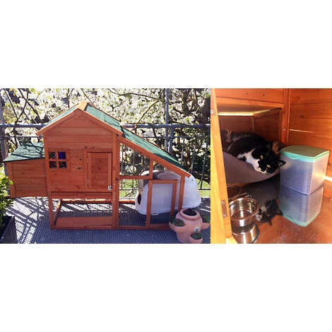 Poulailler Avec Nichoir & Enclos Bois D’épicéa 1720x660x1200 Mm Grillage Bac à Crottes Galvanisé 5 Poulailler Avec Nichoir & Enclos Bois D’épicéa 1720x660x1200 Mm Grillage Bac à Crottes Galvanisé – Image 5