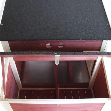 Poulailler XXL Avec Nichoir & Abri Spacieux Bois D'épicéa Avec Toit En Bitume 2010x813x1165mm 3 Poulailler XXL Avec Nichoir & Abri Spacieux Bois D'épicéa Avec Toit En Bitume 2010x813x1165mm – Image 3