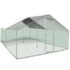 Enclos Poulailler 16 M² Parc Grillagé 4x4 M Acier Galvanisé