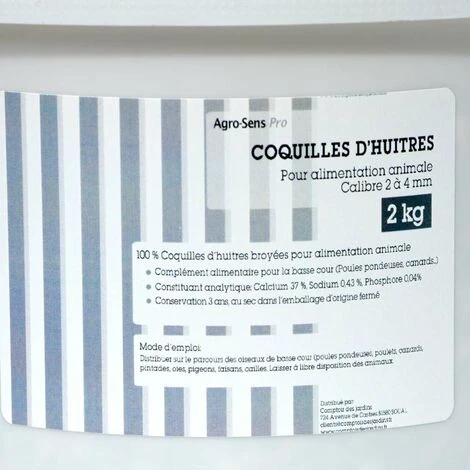 Coquilles D'huitres Concassées, Poules Et Volailles - Seau 2 Kg 2 Coquilles D'huitres Concassées, Poules Et Volailles - Seau 2 Kg – Image 2