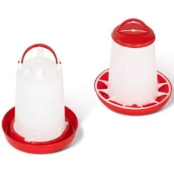 Lot Mangeoire 3 KG Et Abreuvoir 3L Pour Poules Et Volailles