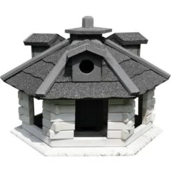 Mucola XXL Maison Des Oiseaux Maison Des Oiseaux 48 X 33 Cm Blanc/gris