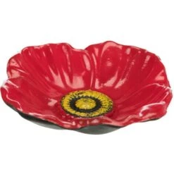 Abreuvoir/mangeoire Ou Baignoire En Fonte Rouge Pour Oiseaux - Trixie