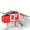 Poulailler Couleur Rouge & Blanc ODETTE