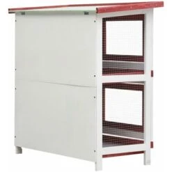 Clapier D'extérieur 4 Portes Rouge Bois VidaXL 9 Clapier D'extérieur 4 Portes Rouge Bois VidaXL -Trixie || Flamingo Soldes Magasin 18425795 5