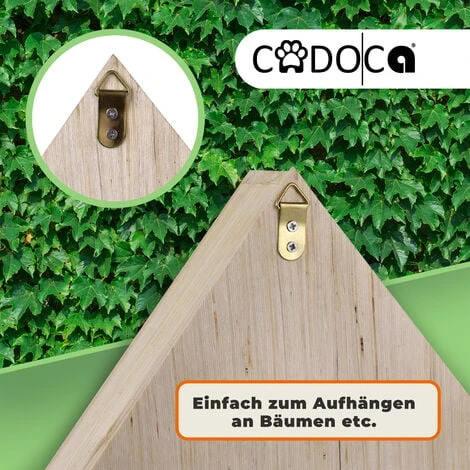 Deuba Hôtel à Insectes XXL En Bois Naturel 48 X 31 X 10 Cm Maisonnette Abri Refuge Pour Abeille Coccinelle Papillon 4 Deuba Hôtel à Insectes XXL En Bois Naturel 48 X 31 X 10 Cm Maisonnette Abri Refuge Pour Abeille Coccinelle Papillon – Image 4