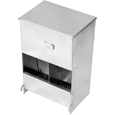 Mangeoire à Trémie Pour Lapins 2 Compartiments Avec Couvercle 1 Mangeoire à Trémie Pour Lapins 2 Compartiments Avec Couvercle