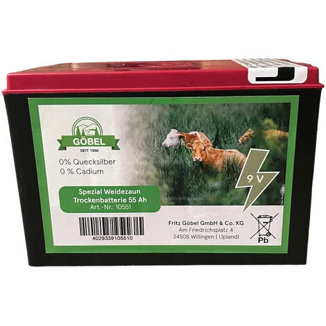 Batterie Pour Clôture De Pâturage Profi 130, 9 Volt - Zinc/Carbone BlackGuard 2 Batterie Pour Clôture De Pâturage Profi 130, 9 Volt - Zinc/Carbone BlackGuard – Image 2