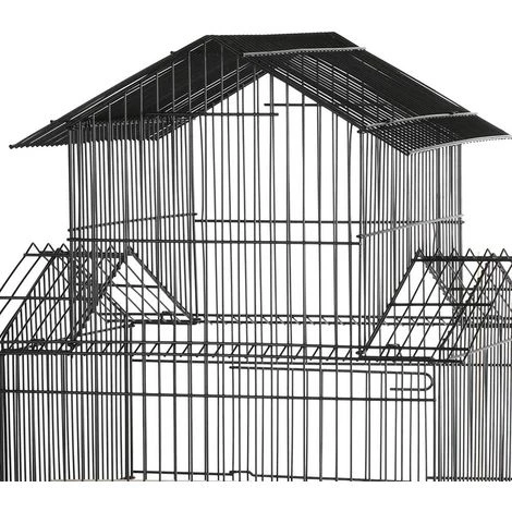 Yaheetech Cage Oiseaux Sur Roulettes Perroquet Canari Exterieur 59 X 59 X 139,5 Cm Avec Support Détachable 4 Yaheetech Cage Oiseaux Sur Roulettes Perroquet Canari Exterieur 59 X 59 X 139,5 Cm Avec Support Détachable – Image 4