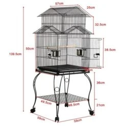 Yaheetech Cage Oiseaux Sur Roulettes Perroquet Canari Exterieur 59 X 59 X 139,5 Cm Avec Support Détachable 9 Yaheetech Cage Oiseaux Sur Roulettes Perroquet Canari Exterieur 59 X 59 X 139,5 Cm Avec Support Détachable -Trixie || Flamingo Soldes Magasin 19380714 5
