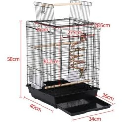 Yaheetech Cage à Oiseaux Avec Corde De Jouet 40 X 40 X 58 Cm Cage Pour Perruche Canari Calopsitte Ouverture Supérieure 9 Yaheetech Cage à Oiseaux Avec Corde De Jouet 40 X 40 X 58 Cm Cage Pour Perruche Canari Calopsitte Ouverture Supérieure -Trixie || Flamingo Soldes Magasin 19380716 5