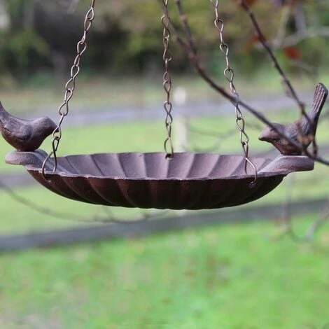 Mangeoire à Oiseaux Suspendu Avec Oiseau Décoratif 2 Oiseaux 2 Mangeoire à Oiseaux Suspendu Avec Oiseau Décoratif 2 Oiseaux – Image 2