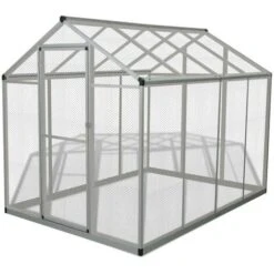 Topdeal Volière D'extérieur Aluminium 178 X 242 X 192 Cm