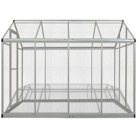 Topdeal Volière D'extérieur Aluminium 178 X 242 X 192 Cm 4 Topdeal Volière D'extérieur Aluminium 178 X 242 X 192 Cm – Image 4