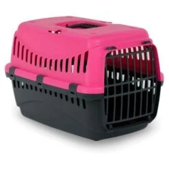 Caisse De Transport NAYECO Animaux De Petite Taille - Rose - 46x31x32cm