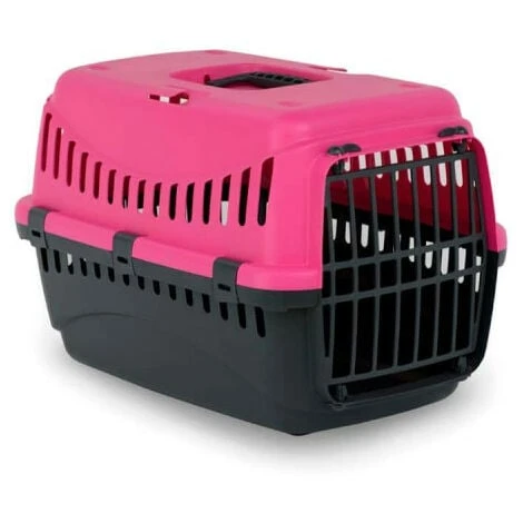 Caisse De Transport NAYECO Animaux De Petite Taille - Rose - 46x31x32cm 1 Caisse De Transport NAYECO Animaux De Petite Taille - Rose - 46x31x32cm