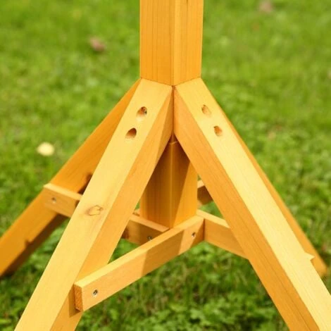 Melko Support Pour Nichoir Support Pour Nichoir Mangeoire Pour Oiseaux, En Bois, 66,5 X 66,5 X 105 Cm, Pré-vitrifié 3 Melko Support Pour Nichoir Support Pour Nichoir Mangeoire Pour Oiseaux, En Bois, 66,5 X 66,5 X 105 Cm, Pré-vitrifié – Image 3