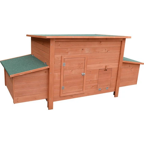 Melko Poulailler XXL 179 X 80 X 75 Cm Poulailler Avec Rampe Et 2 Nichoirs Volières En Bois 2 Melko Poulailler XXL 179 X 80 X 75 Cm Poulailler Avec Rampe Et 2 Nichoirs Volières En Bois – Image 2