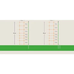 Extra 90 Cm Avec Double Pointe 50 M Euro Netz