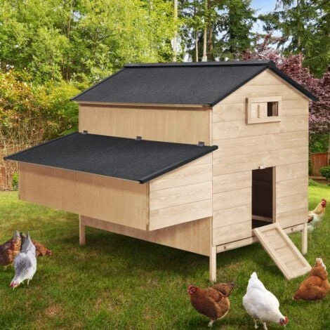 Poulailler Chalet 15 à 18 Poules Avec Pondoir En Bois 2 Poulailler Chalet 15 à 18 Poules Avec Pondoir En Bois – Image 2