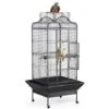 Yaheetech Volière Oiseaux Grande Cage Perroquet Cacatoès Ara Amazone Conure Gris Du Gabon 81 X 77 X 154 Cm Avec Roulettes