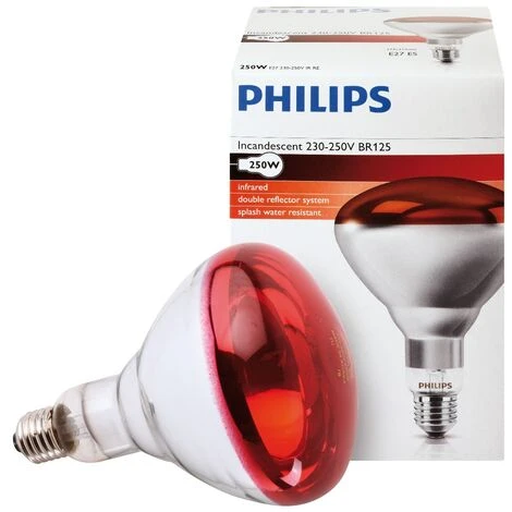 Ampoule PHILIPS IR à Vis Rouge 250W 3 Ampoule PHILIPS IR à Vis Rouge 250W – Image 3