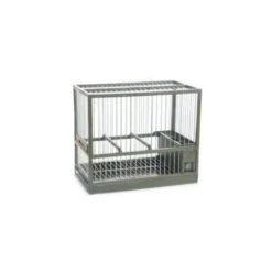 Jaula De Reclamo C2 Verde Liso, Con Cajón Y Rejilla