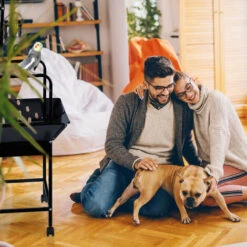 Relaxdays Perchoir à Oiseaux XL, Siège à Perroquet & Calopsitte, Arbre à Escalader, Barre D’assise, 170x100x80cm, Noir -Trixie || Flamingo Soldes Magasin 26751422 3