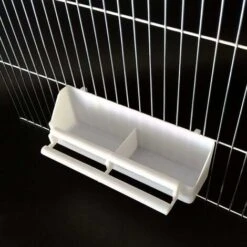 LITZEE Mangeoire Oiseaux Cage Interieur Exterieur Mangeoire à Oiseaux Abreuvoir Oiseau Cage Mangeoire Pour Oiseaux En Plastique Parrot Nourriture Eau Bol Pour Perroquet Pigeons Blanc 2 Pièces -Trixie || Flamingo Soldes Magasin 28070439 4