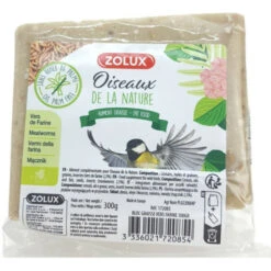 Bloc De Graisse Vers De Farine 300 Gr Pour Oiseaux De La Nature. - Zolux