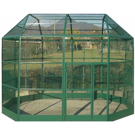 Merkloos Volière Roma Vert 350x230x265cm (5 Box) 1 Merkloos Volière Roma Vert 350x230x265cm (5 Box)