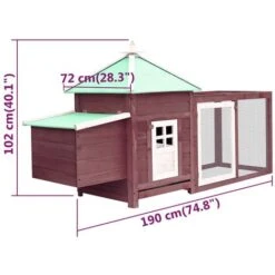 Poulailler Avec Nichoir Moka 190x72x102 Cm Bois De Sapin Massif VidaXL 7 Poulailler Avec Nichoir Moka 190x72x102 Cm Bois De Sapin Massif VidaXL -Trixie || Flamingo Soldes Magasin 28836973 3